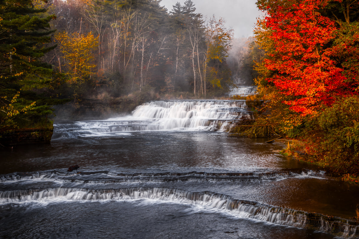 Wiscoy Falls in Fall
